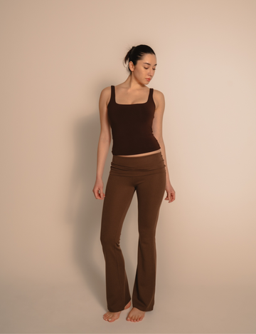 LuxeFit Flare Leggings / 枯茶(brown)