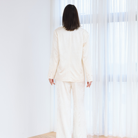 Jacquard Lounge Satin Pants / 白花(ivory)