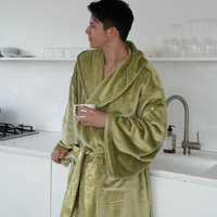 Cuddle Cloud Luxe KIMONO Robe / Matsuba (khaki)