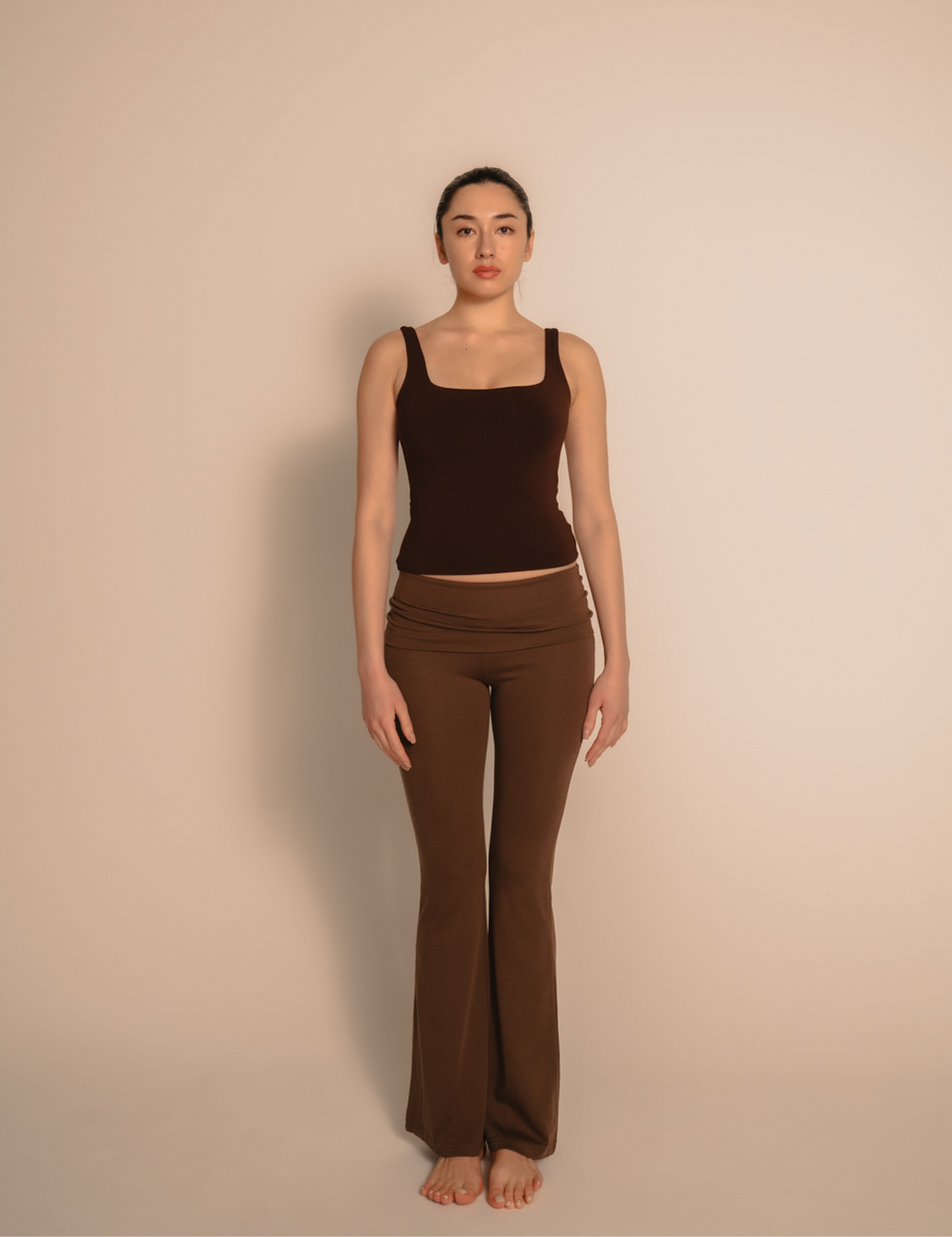 LuxeFit Flare Leggings / 枯茶(brown)