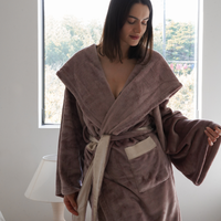 Cuddle Cloud Luxe KIMONO Robe / 藤紅(pink purple)