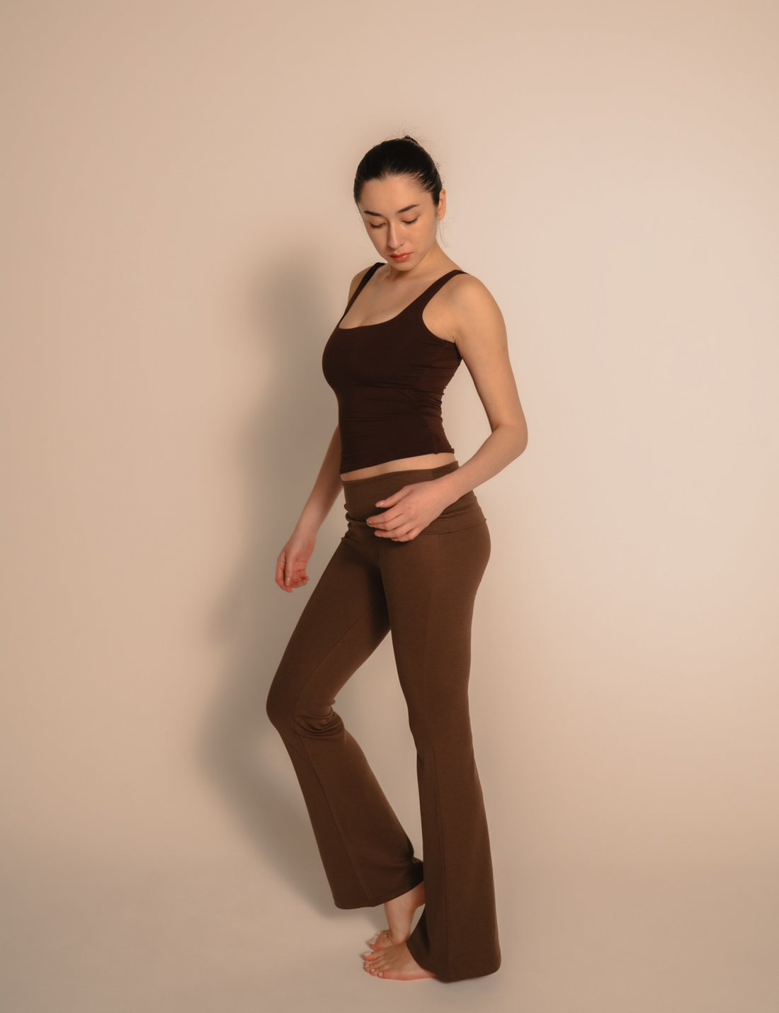 LuxeFit Flare Leggings / 枯茶(brown)