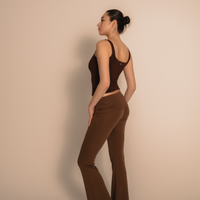 LuxeFit Flare Leggings / 枯茶(brown)