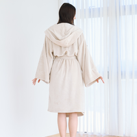 Cuddle Cloud Luxe KIMONO Robe / 白花(ivory)