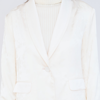 Jacquard Lounge Satin Jacket / 白花(ivory)