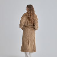 Cozy Up Premium KIMONO Fur Coat / flax(beige)