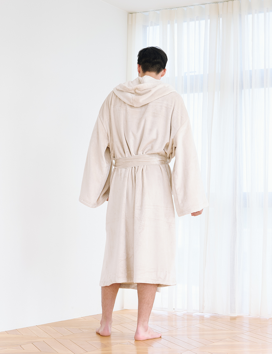 Cuddle Cloud Luxe KIMONO Robe / 白花(ivory)