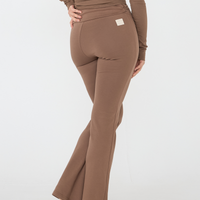 Style Up Flared Leggings / brown