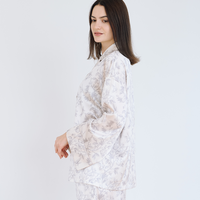 Silky Moonlit Satin Shirt / Flax (beige)