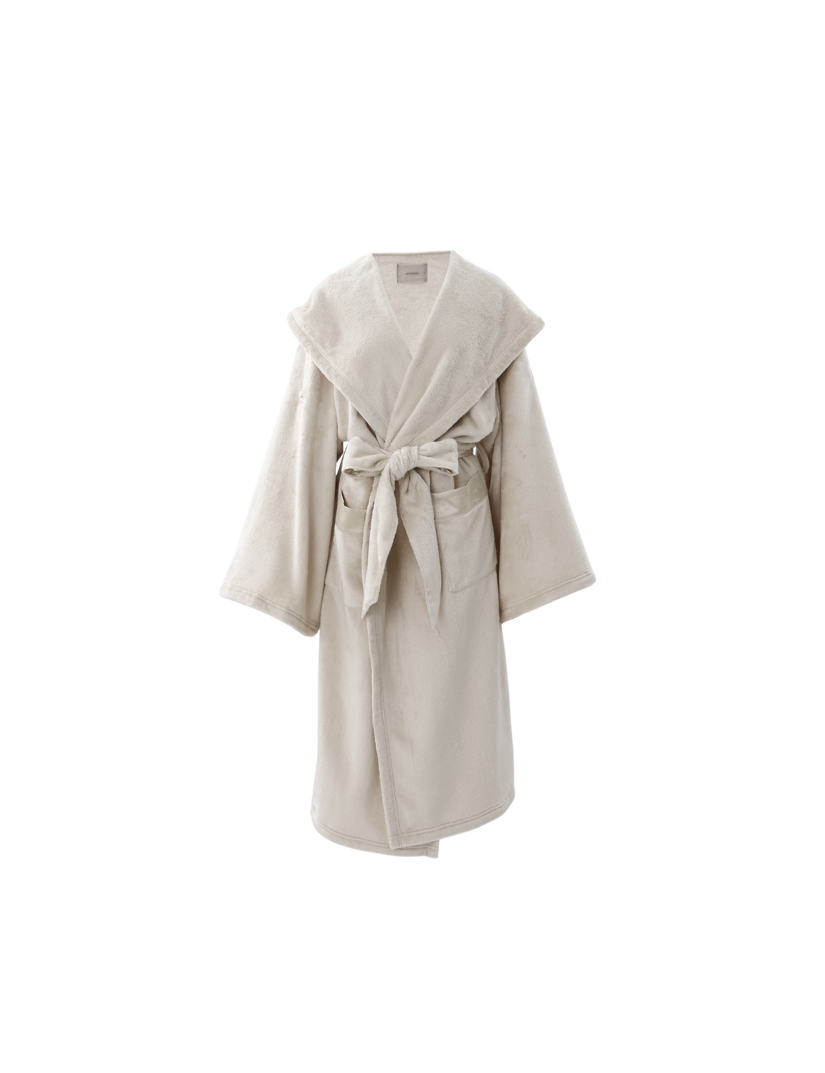 Cuddle Cloud Luxe KIMONO Robe / White Flower(ivory)