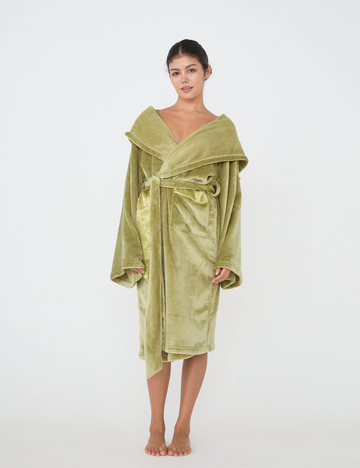 Cuddle Cloud Luxe KIMONO Robe / 松葉(khaki)