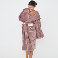 Cuddle Cloud Luxe KIMONO Robe / 藤紅(pink purple)