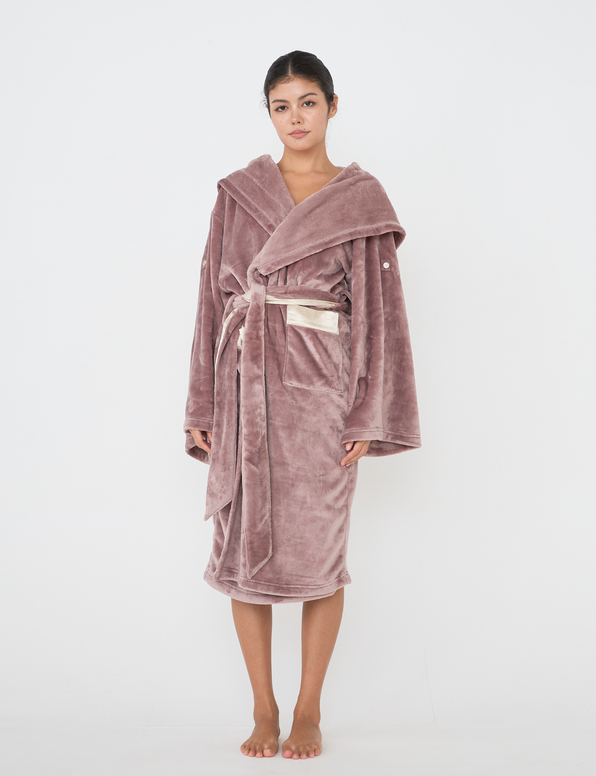 Cuddle Cloud Luxe KIMONO Robe / Fujiko (pink purple)