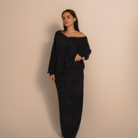 Luxe Touch Knit Maxi Skirt / 濃藍(navy)