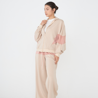 dolman track pants / flax (beige)