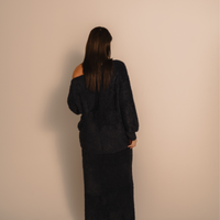 Luxe Touch Knit Maxi Skirt / 濃藍(navy)