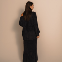 Luxe Touch Knit Maxi Skirt / 濃藍(navy)