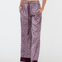 Zen Silky Satin Pants / 紅藤(purple)