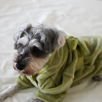 Cuddle Cloud Luxe KIMONO Robe for Puppy / Matsuba (khaki)