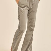 Weekend Velour Pants / 銀鼠(silver)