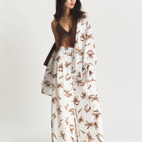 resort wide HAKAMA pants / Shirahana(ivory)