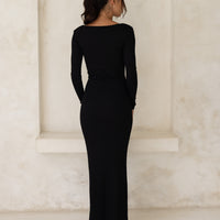 Wear and Go Long Sleeve Maxi Dress / Sumi(black)