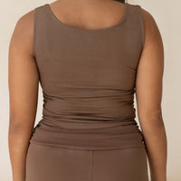 Padded Tank Top / brown