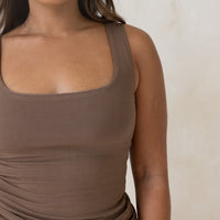 Padded Tank Top / 枯茶(brown)