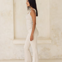 Style Up Flared Leggings / Shirahana(ivory)