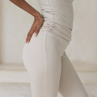 Style Up Flared Leggings / 白花(ivory)