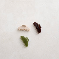 Lux Hair Clip / 枯茶(brown)