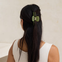 Lux Hair Clip / 松葉(khaki)