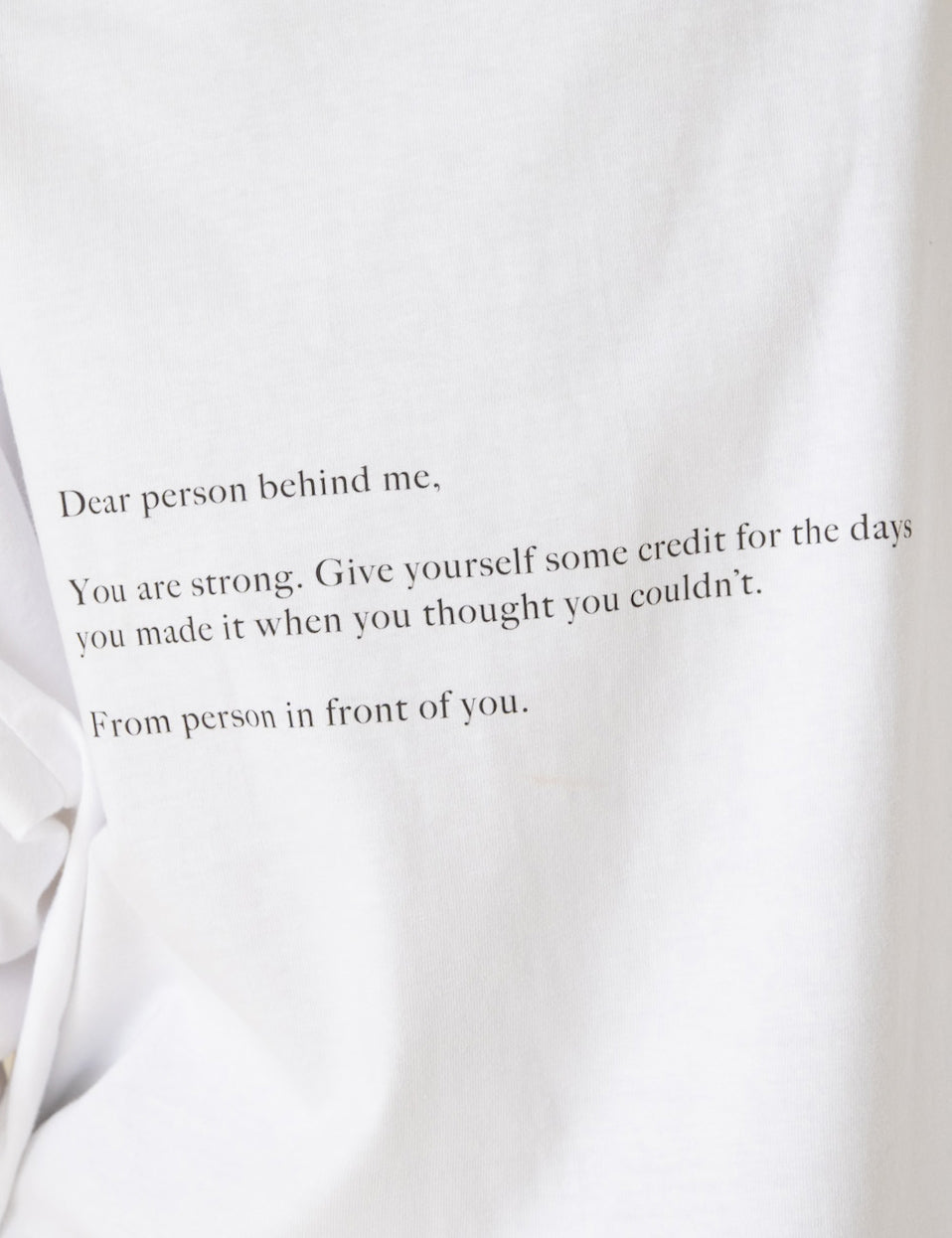 MESSAGE TO YOU Crewneck / black