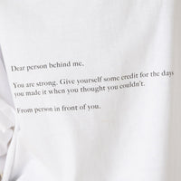 MESSAGE TO YOU Crewneck / black