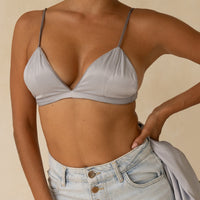 Cherie Reversible Bralette / Gray