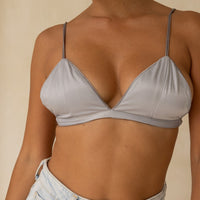 Cherie Reversible Bralette / Gray