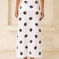 Serene Satin Style Up Skirt / 胡粉(White)