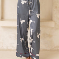 Chic Comfort Satin Pajama Pants / Gray