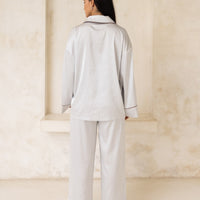 Chic Comfort Satin Pajama Pants / Jun(greige)