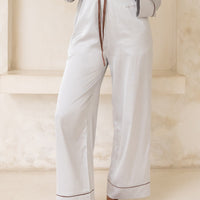 Chic Comfort Satin Pajama Pants / 潤(greige)