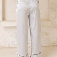 Chic Comfort Satin Pajama Pants / 潤(greige)