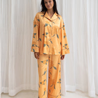 Chic Comfort Satin Pajama Pants / Amber(orange)