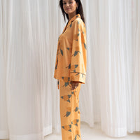 Chic Comfort Satin Pajama Pants / 琥珀(orange)