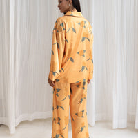 Chic Comfort Satin Pajama Pants / 琥珀(orange)