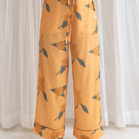 Chic Comfort Satin Pajama Pants / 琥珀(orange)