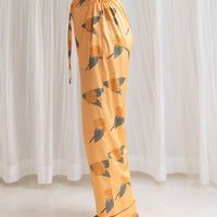 Chic Comfort Satin Pajama Pants / Amber(orange)