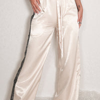 signature wagara sideline pants 24 / flax(beige gold)