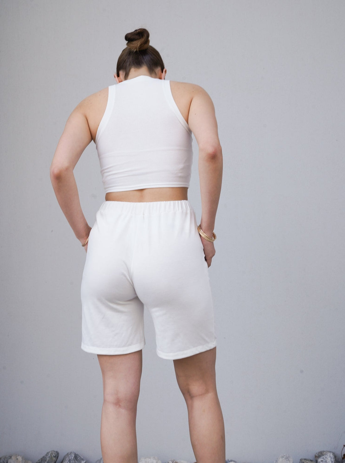 classic breeze shorts / gofun(white)