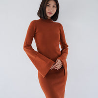 Wear and Go Long Sleeve Maxi Dress / Matsuba (khaki)