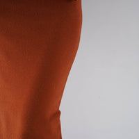 Opulent High Neck Knitted Dress / 琥珀(orange)